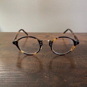 Wren Wren Round Eyeglass Frames Only Tortoise Shell 45-24-145 CE Optical Glass